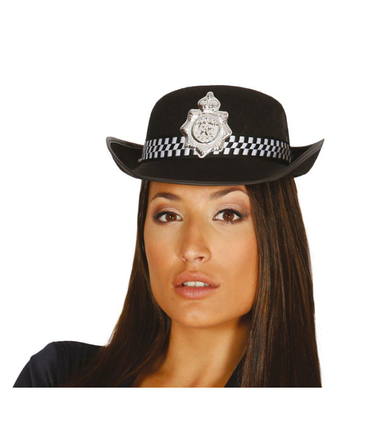 Klobouk policisty z filcu