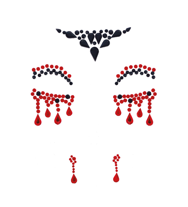 Lepicí obličejové drahokamy