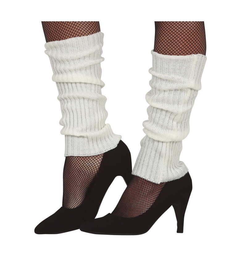 Bílé návleky na nohy