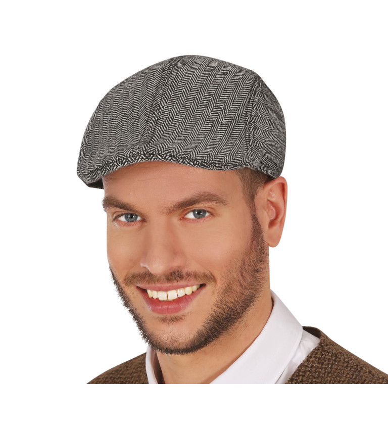 Anglický šedý baret