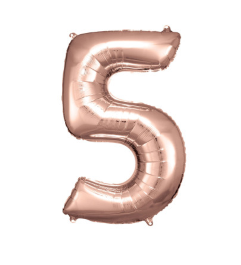 Balónek rosegold - 5