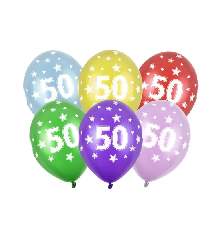 Latexové balónky - 50, barevné