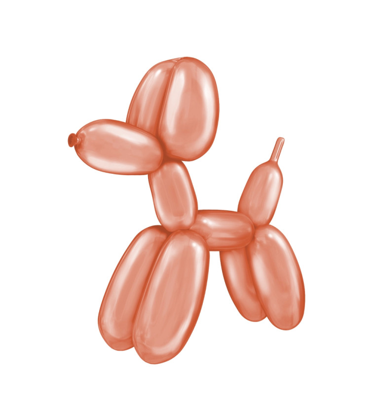 Modelovací balónky růžové zlato