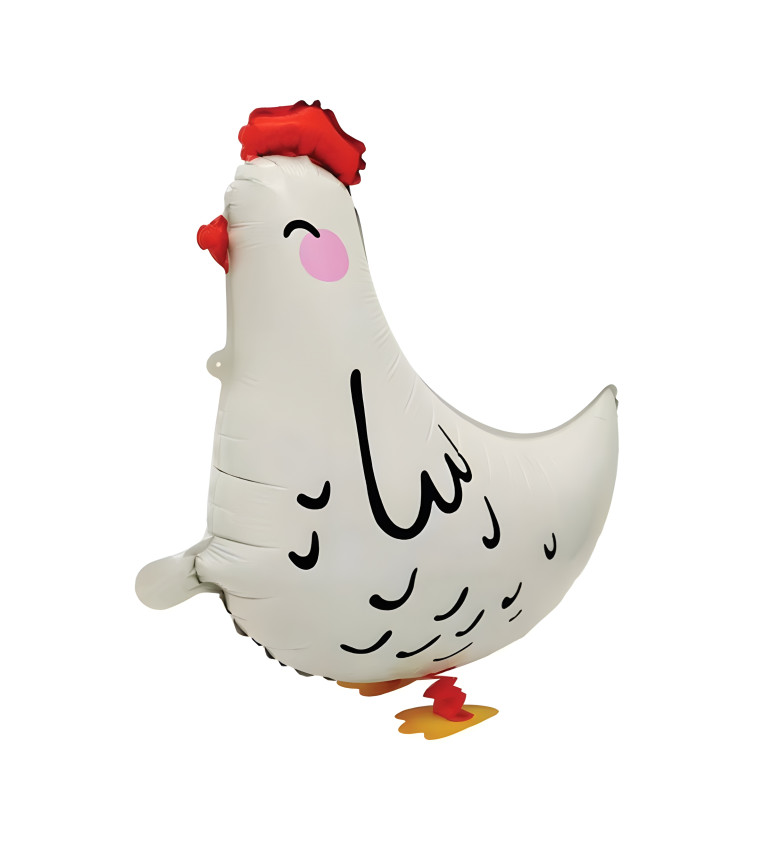 Chodící balónek slepice
