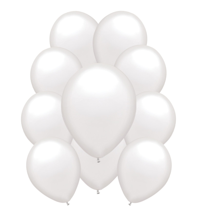 Latexové balónky pastelové bílé