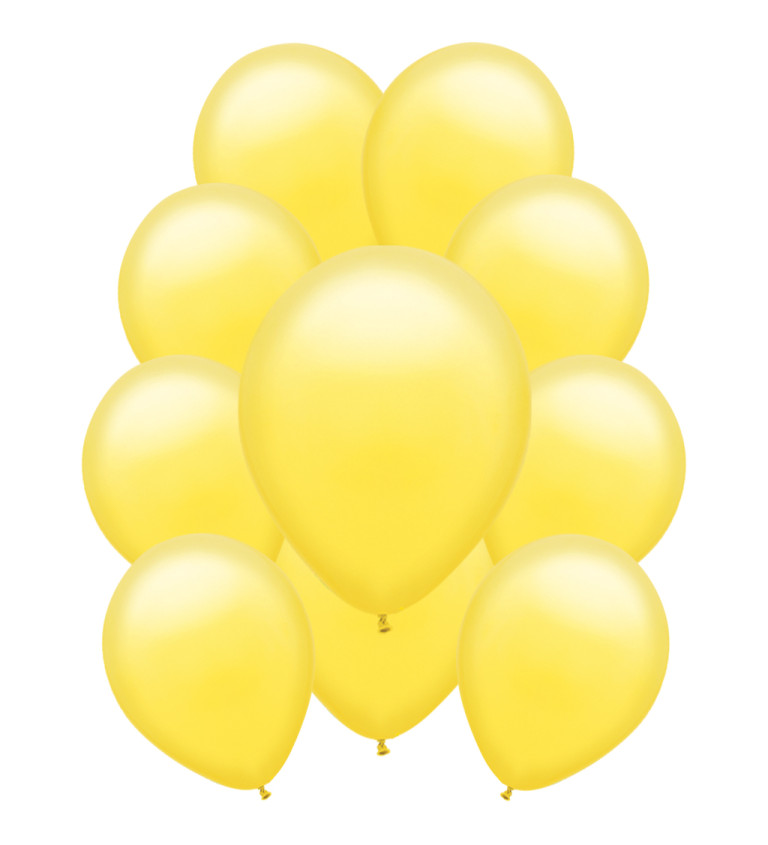 Latexové balónky pastelové žluté