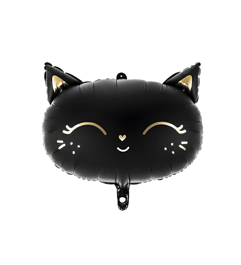 Fóliový balónek černá kočka