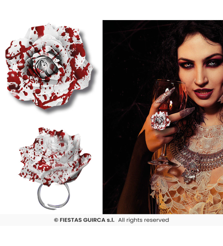 Prsten s krvavou květinou