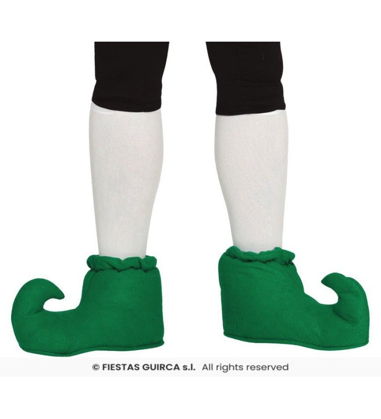Elfí boty - zelené