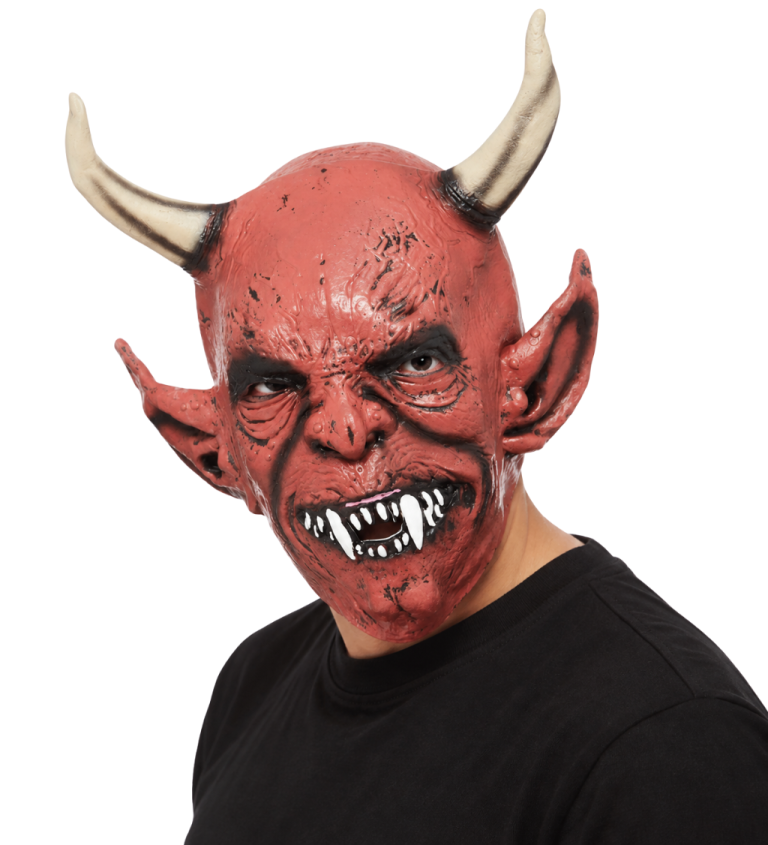 Maska na celou hlavu Ďábel